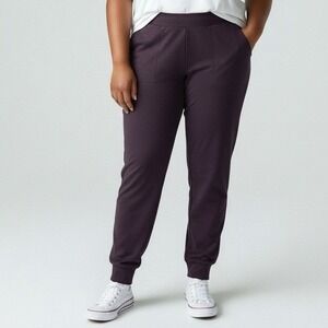 J.Jill Pure Jill Women Jogger Pants XL Purple Pull On Elastic Waist Loungewear